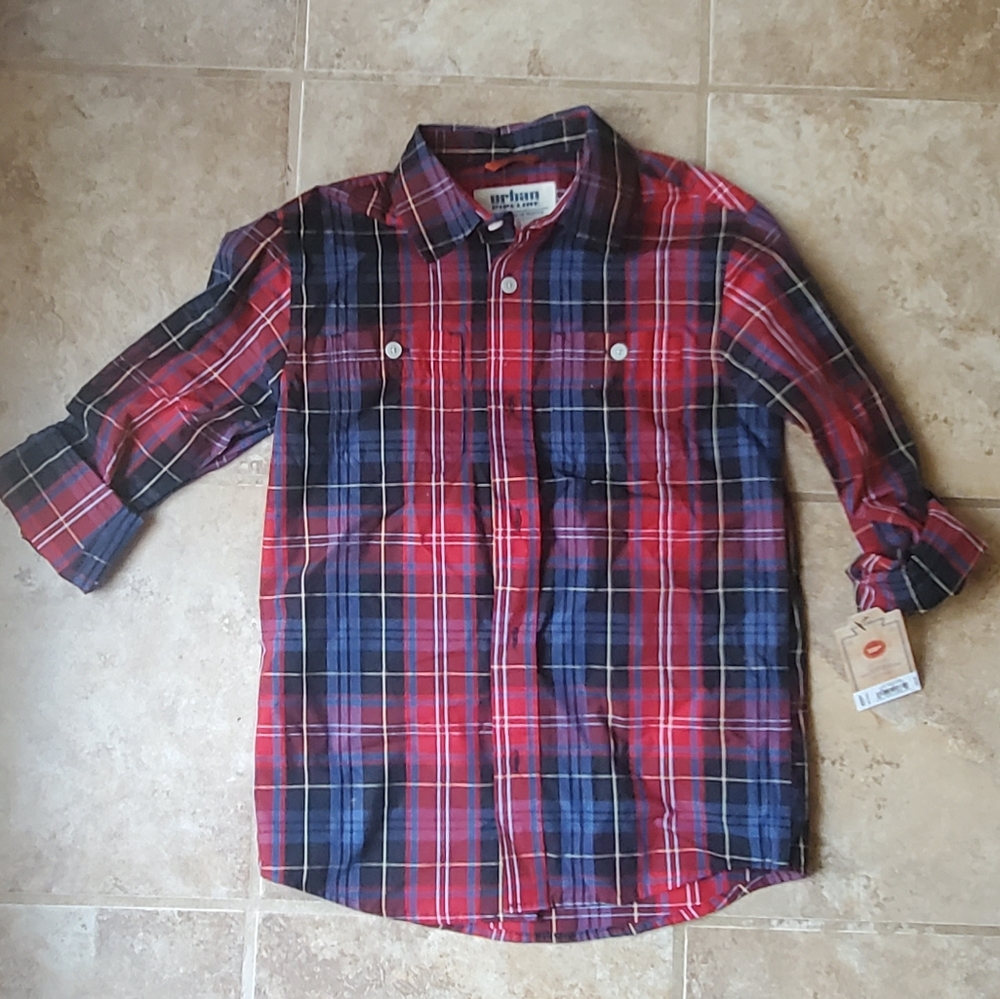Plaid button down